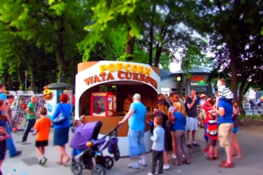 Wata Cukrowa & Popcorn - Nasze główne stoisko...